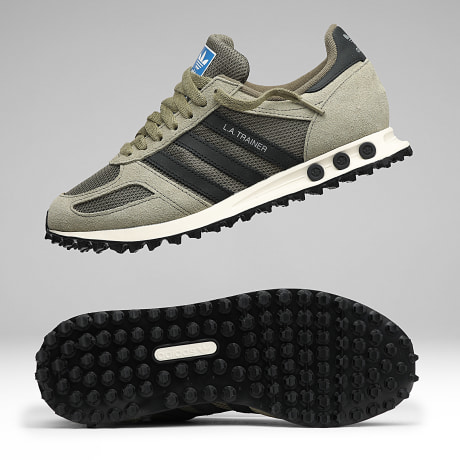 Adidas Originals - Baskets La Trainer OG KH9681 Olive Strata Core Black
