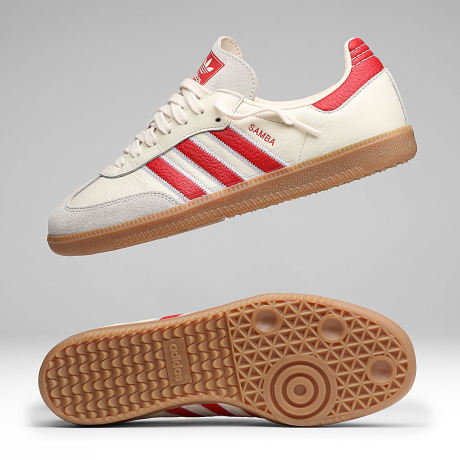 Adidas Originals - Baskets Samba OG KK3271 Off White Better Scarlet Gum 4