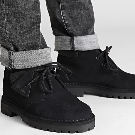 Clarks - Zapatos Desert 2456 Rock Ante Negro