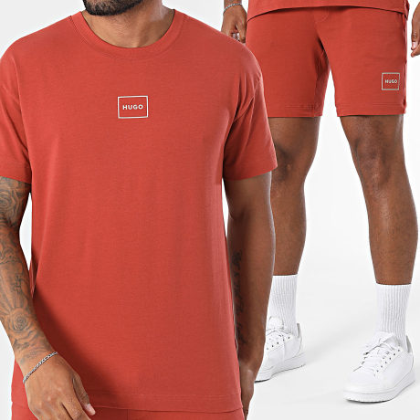 HUGO - Tracksuit T-Shirts And Jogger Shorts Laze 50525236 50525247 Brick Red