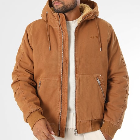 Schott NYC - Blouson met ritssluiting en capuchon Chandler Camel