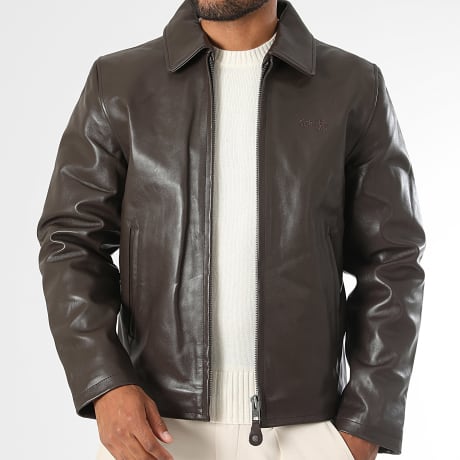 Schott NYC - Leren jas LC5100RIB Bruin