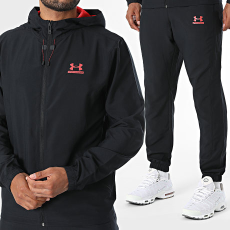 Under Armour - Ensemble De Survêtement Tech Sport 6011267 6011268 Noir Rouge