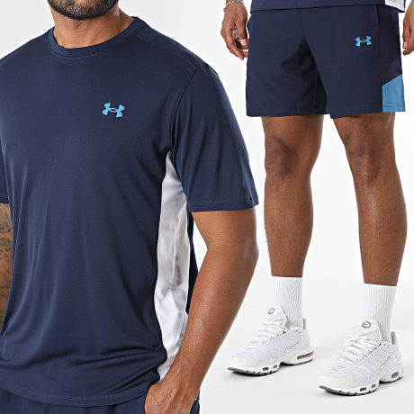 Under Armour - Tracksuit T-Shirt And Short UA Tech Utility 6013801 6013799 Navy Blue