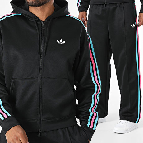 Adidas Originals - Completo Tuta A Bande Spacer Adicolor KS7420 IB7029 Nero