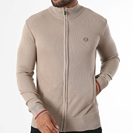 Classic Series - Gilet Zippé Scot Beige Foncé