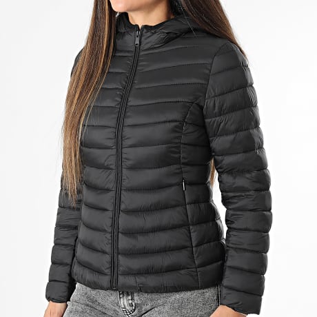 Classic Series - Piumino con cappuccio con zip Donna 016 Nero