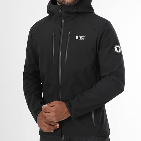 Comme Des Loups - Jacke Kapuze Reißverschluss Apollo Schwarz