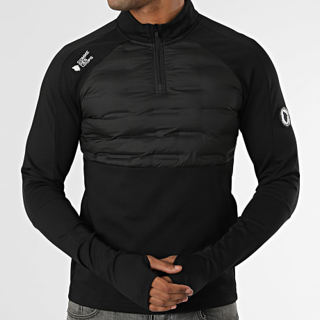 Comme Des Loups - Sudadera con cremallera cuello Austin negro