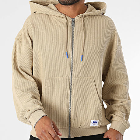 Hugo Blue - Sweat Zippé Capuche Nuwahood 50562779 Beige