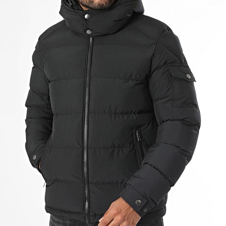 KZR - Donsjas met Capuchon met Rits 831 Zwart