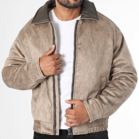KZR - Jass Met Rits 830 Donker Beige Gemêleerd