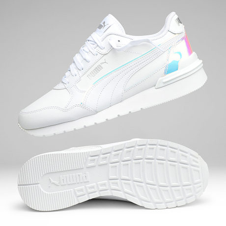 Puma - Baskets Femme ST Runner V4 Holo JR 401232 White Silver