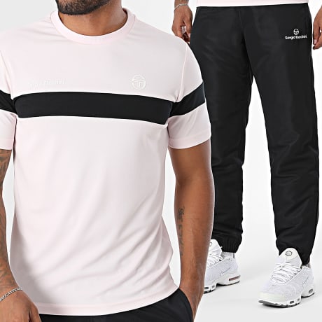 Sergio Tacchini - Conjunto De Survêtement Carson Leone 41237 40850 Negro Rosa Claro