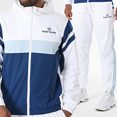 Sergio Tacchini - Conjunto De Survêtement Musa 41731 41730 Blanco Azul Marino Azul Claro