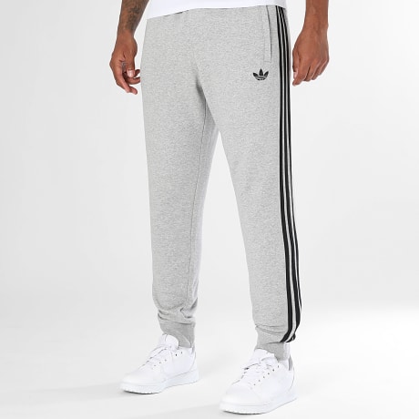 Adidas Originals - Pantalón chándal con bandas 3 Stripes KU7643 Gris Jaspeado