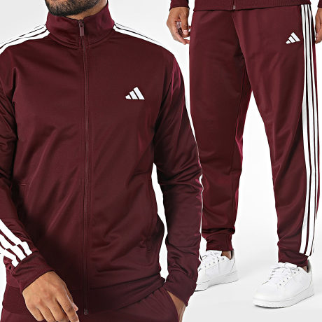 Adidas Sportswear - Ensemble De Survêtement A Bandes Dayready KY2280 Bordeaux