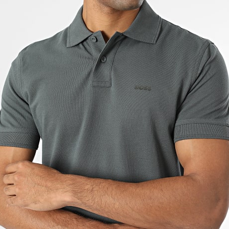 BOSS - Polo Korte Mouwen Prime 50507813 Donkergrijs
