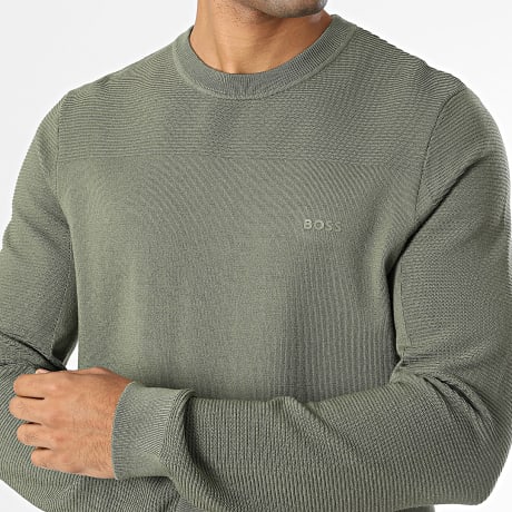 BOSS - Sweatshirt Crewneck Momentum 50547507 Groen Kaki