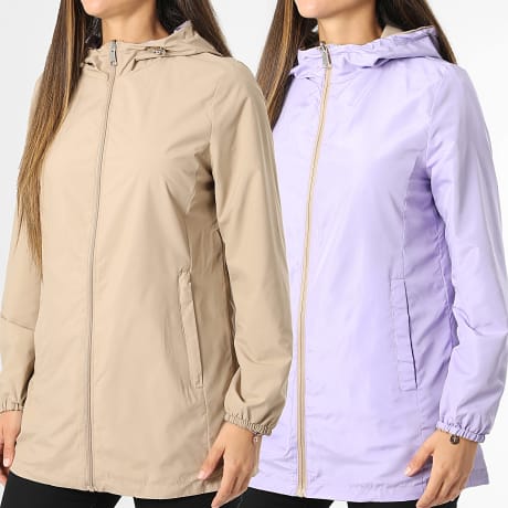 Classic Series - Coupe-Vent Réversible Femme 101 Beige Lavande