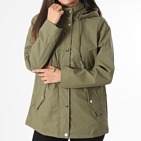 Classic Series - Coupe-vent Capuche Imperméable Femme 098 Vert Kaki