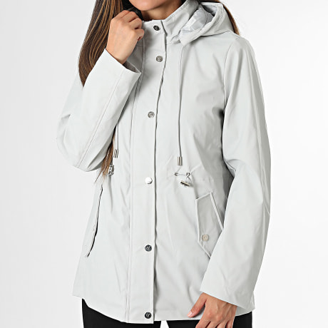 Classic Series - Coupe-vent Capuche Imperméable Femme 098 Gris Clair