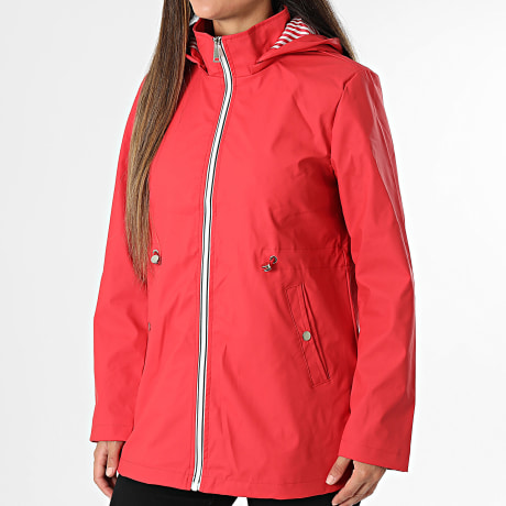 Classic Series - Coupe-vent Capuche Imperméable Femme 056 Rouge