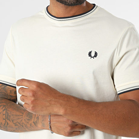 Fred Perry - Tee Shirt Twin Tipped M1588V Beige Clair