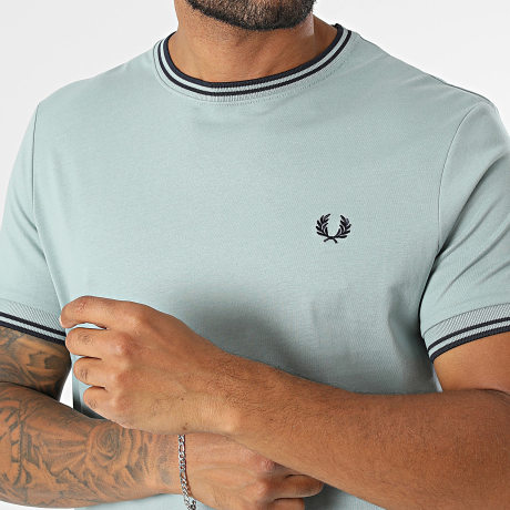 Fred Perry - Tee Shirt Twin Tipped M1588V Bleu Gris