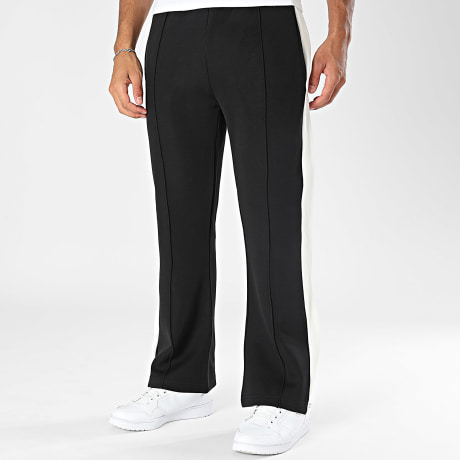 Ikao - Pantalon Jogging A Bandes 045 Noir Blanc