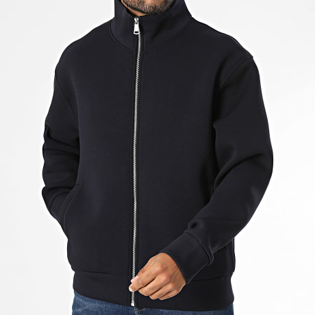 Ikao - Sweat Zippé 665 Bleu Marine Foncé