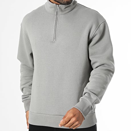 Ikao - Sweat Col Zippé 662 Gris