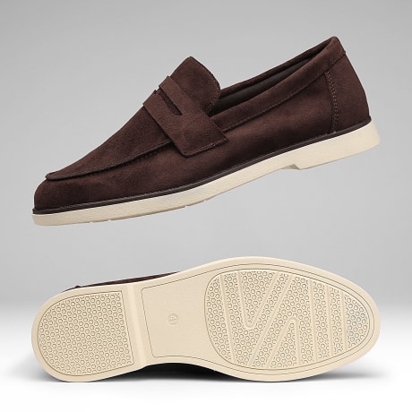 Classic Series - Mocassins suede 256 Bruin