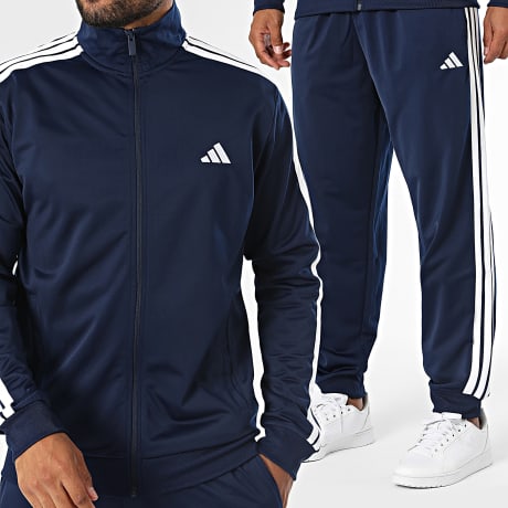 Adidas Sportswear - Ensemble De Survêtement A Bandes Dayready KY2278 Bleu Marine