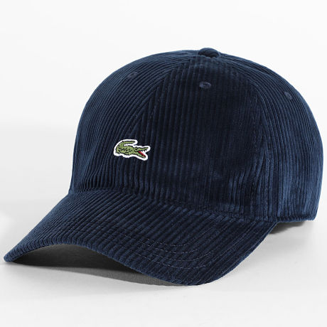 Lacoste - Casquette Logo Brodé Crocodile Bleu Marine