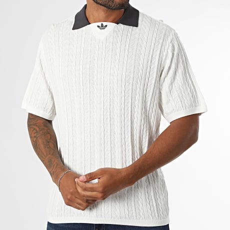 Adidas Originals - Tee Shirt Cable Knit Football Jersey KR9765 Beige Clair