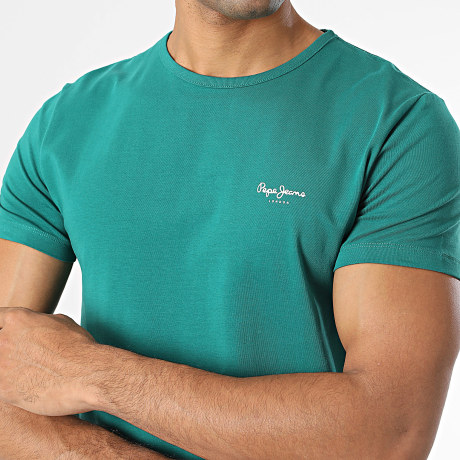 Pepe Jeans - Tee Shirt Original Basic 3 PM5010540 Vert Foncé