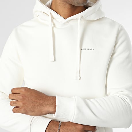 Pepe Jeans - Sweat Capuche Jefferson PM5800252 Blanc