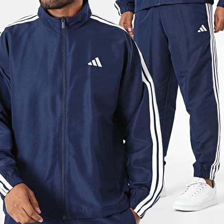 Adidas Sportswear - Ensemble De Survêtement A Bandes 3 Stripes Woven KX5609 Bleu Marine