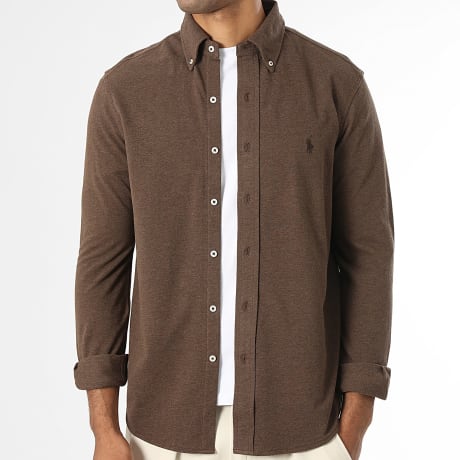 Polo Ralph Lauren - Chemise Manches Longues Original Player Marron