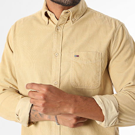 Tommy Jeans - Surchemise Relaxed Fit Corduroy 3517 Beige