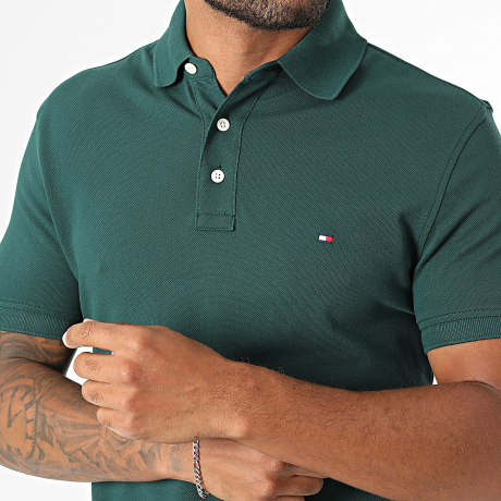 Tommy Hilfiger - Polo Manga Corta Slim 1985 7771 Verde