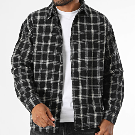 Uniplay - Camicia Maniche Lunghe A Quadri 028 Nero Beige