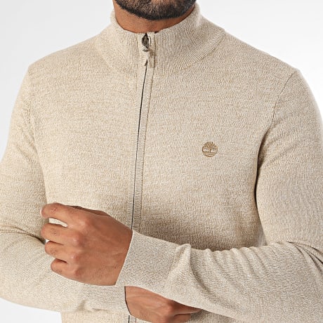 Timberland - Sudadera Zippée Cotton 0YHAX Beige Jaspeado