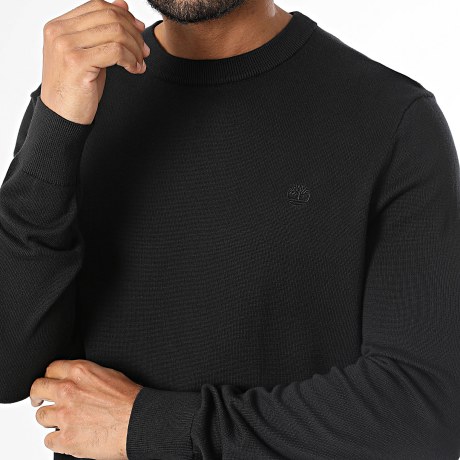 Timberland - Jersey Cotton Crew Regular Fit 0YHAZ Negro