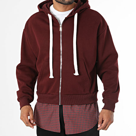 Uniplay - Sweat A Capuche Zippée 236 Bordeaux