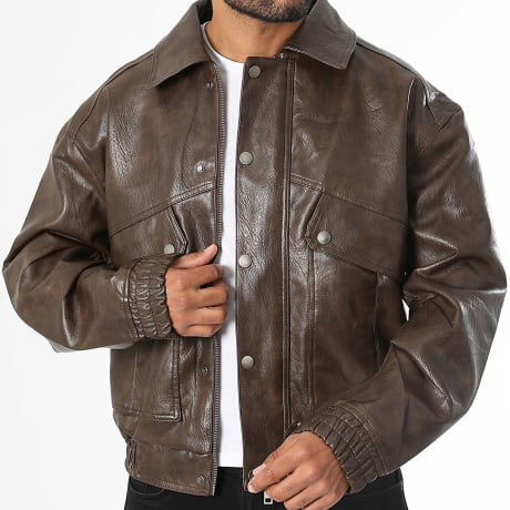 Uniplay - Veste Simili Cuir 970 Marron