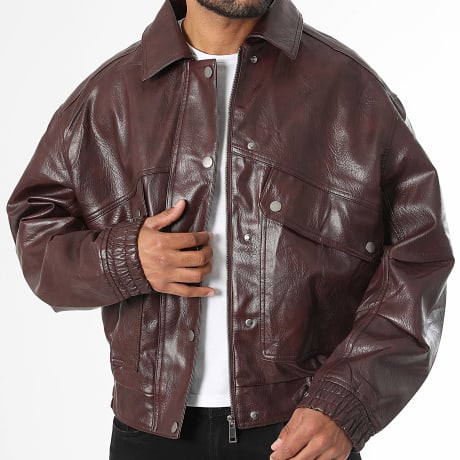 Uniplay - Veste Simili Cuir 970 Bordeaux