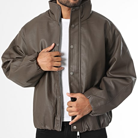 Uniplay - Veste Simili Cuir 930 Marron