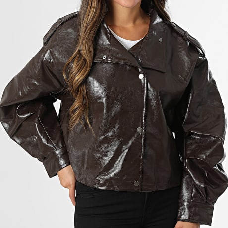Classic Series - Giacca Similpelle Bottonata Donna 212 Marrone